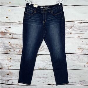 Old Navy Women's Dark Wash Skinny Jeans - Dark Blue